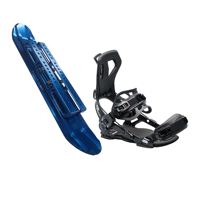 2526 스노몬스 스키에이트 숏스키 메탈 스마일 리프트 세트 + 2526 그누 스노우보드 바인딩 싸이크