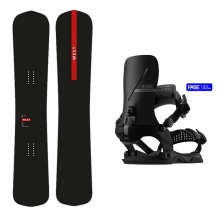 [전향각세미햄머추천] 웨스트 스노우보드 카버 한정판 데크 - 158 163 + [프리런칭] 얼리 선공개 2627 롬 스노우보드 바인딩 카타나 AW 페이즈 - 블랙