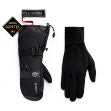 2627 686 육팔육 스노우보드 벙어리 장갑 고어텍스 스마티 건틀렛 미튼 - 블랙