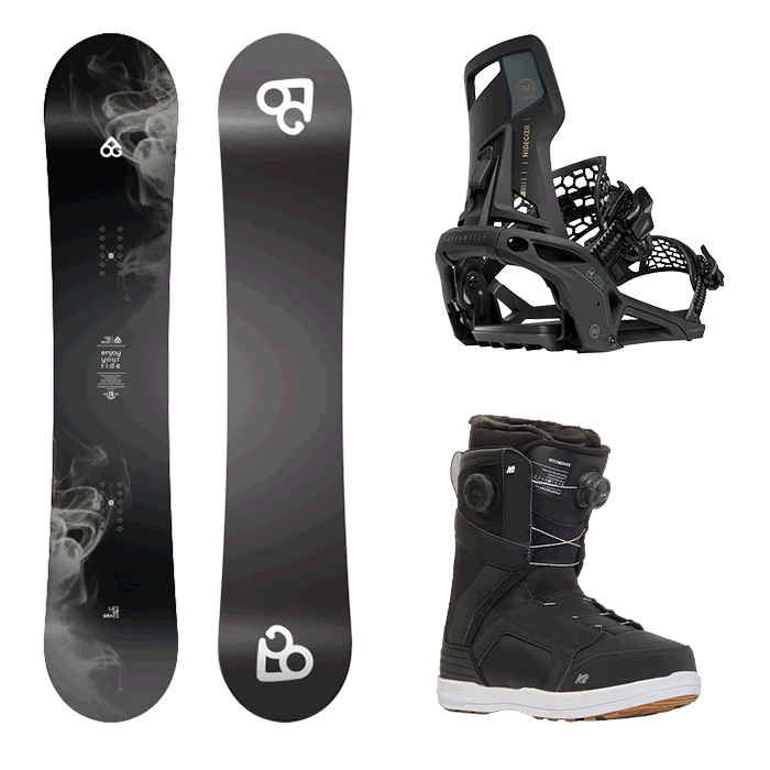 [올라운드강추] 2526 로그 엔조이 유어 라이드 + 2526 니데커 오리지널 슈퍼매틱+ 2526 K2 케이투 스노우보드 부츠 바운더리 - 블랙
