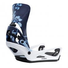 2627 버튼 스텝온 여성용 스노우보드 바인딩 렉사 X - 싸이아노타입 플로랄/화이트 (3079410FBD)