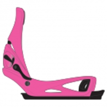 2627 버튼 스텝온 여성용 스노우보드 바인딩 렉사 X - 쇼크웨이브 핑크 (3079410E9R)