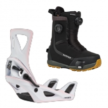 2627 버튼 스텝온 여성용 스노우보드 바인딩+부츠 리플렉스 - 핑크 아웃라인 + 하이샷 플러스 레귤러or와이드 - 블랙 1728416FBJ+3078711A61