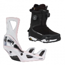 2627 버튼 스텝온 여성용 스노우보드 바인딩+부츠 리플렉스 - 핑크 아웃라인 + 하이샷 X 와이드 - 블랙 1728416FBJ+3030211A02