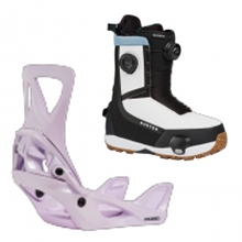 2627 버튼 스텝온 여성용 스노우보드 바인딩+부츠 리플렉스 - 문더스트 퍼플 + 하이샷 플러스 와이드 - 블랙/화이트 1728416E9G+3078711A61