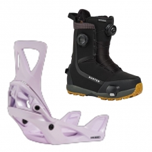 2627 버튼 스텝온 여성용 스노우보드 바인딩+부츠 리플렉스 - 문더스트 퍼플 + 하이샷 플러스 레귤러or와이드 - 블랙 1728416E9G+3078711A61
