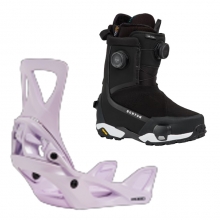 2627 버튼 스텝온 여성용 스노우보드 바인딩+부츠 리플렉스 - 문더스트 퍼플 + 하이샷 X 와이드 - 블랙 1728416E9G+3030211A02