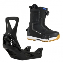 2627 버튼 스텝온 여성용 스노우보드 바인딩+부츠 리플렉스 - 블랙 + 하이샷 와이드 - 블랙 1728416A02+3030111A02