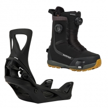 2627 버튼 스텝온 여성용 스노우보드 바인딩+부츠 리플렉스 - 블랙 + 하이샷 플러스 레귤러or와이드 - 블랙 1728416A02+3078711A61