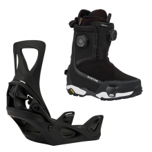 2627 버튼 스텝온 여성용 스노우보드 바인딩+부츠 리플렉스 - 블랙 + 하이샷 X 와이드 - 블랙 1728416A02+3030211A02