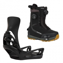 2627 버튼 스텝온 여성용 스노우보드 바인딩+부츠 렉사 X - 블랙 + 하이샷 플러스 레귤러or와이드 - 블랙 3079410A02+3078711A61