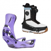 2627 버튼 스텝온 여성용 스노우보드 바인딩+부츠 에스카페이드 리플렉스 - 퍼플 볼티지 + 하이샷 플러스 와이드 - 블랙/화이트 2280911E8Q+3078711A61