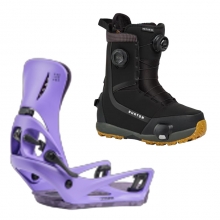 2627 버튼 스텝온 여성용 스노우보드 바인딩+부츠 에스카페이드 리플렉스 - 퍼플 볼티지 + 하이샷 플러스 레귤러or와이드 - 블랙 2280911E8Q+3078711A61