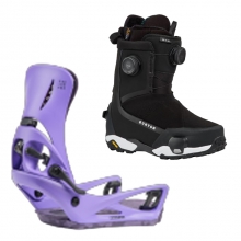 2627 버튼 스텝온 여성용 스노우보드 바인딩+부츠 에스카페이드 리플렉스 - 퍼플 볼티지 + 하이샷 X 와이드 - 블랙 2280911E8Q+3030211A02