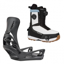 2627 버튼 스텝온 여성용 스노우보드 바인딩+부츠 에스카페이드 리플렉스 - 블랙 + 하이샷 플러스 와이드 - 블랙/화이트 2280911A02+3078711A61