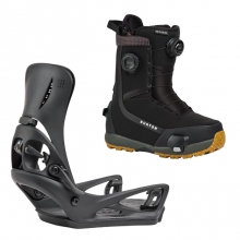 2627 버튼 스텝온 여성용 스노우보드 바인딩+부츠 에스카페이드 리플렉스 - 블랙 + 하이샷 플러스 레귤러or와이드 - 블랙 2280911A02+3078711A61