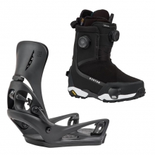 2627 버튼 스텝온 여성용 스노우보드 바인딩+부츠 에스카페이드 리플렉스 - 블랙 + 하이샷 X 와이드 - 블랙 2280911A02+3030211A02