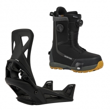 2627 버튼 스텝온 남성용 스노우보드 바인딩+부츠 리플렉스 - 블랙 + 하이샷 플러스 레귤러or와이드 - 블랙 1728316A02+3108811A02