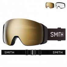 2627 스미스 보드 스키 고글 포디 맥 블랙 - 크로마팝 선 블랙 골드 미러 + 보너스 : 클리어