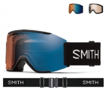 2627 스미스 보드 스키 고글 스쿼드 맥 블랙 - 크로마팝 프로 변색 블루 미러 + 보너스 : 크로마팝 스톰 앰버