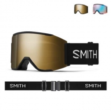 2627 스미스 보드 스키 고글 스쿼드 맥 블랙 - 크로마팝 선 블랙 골드 미러 + 보너스 : 크로마팝 스톰 블루 미러