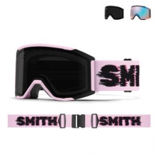 2627 스미스 보드 스키 고글 스쿼드 맥 핑크 프로스트 플렉스 글리치 - 크로마팝 선 블랙 + 보너스 : 크로마팝 스톰 블루 센서 미러