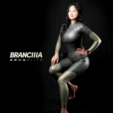 브랑키아 프리다이빙 여성용 웻슈트 아쿠아 엘리트 - SCS 노바 투피스