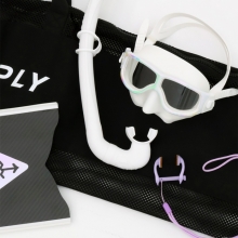 디플리 프리다이빙 스노클링 입문자 세트 [마스크 스노클 메쉬백 노즈클립]