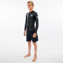 립컬 아동용 웻슈트 다운패트롤 긴팔 프론트집 자켓 - 블랙 (F 113BWJ0090)