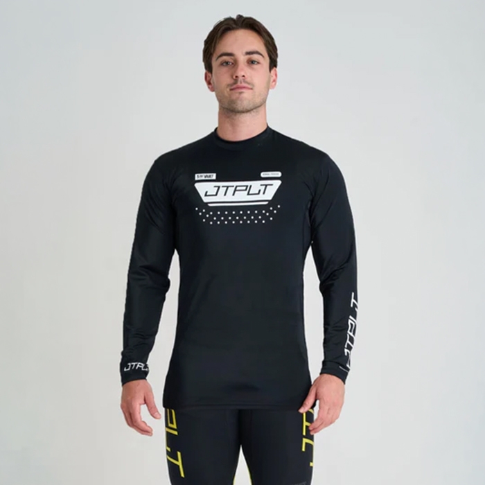 2026 젯파일럿 남성용 래쉬가드 볼트 긴팔 - 블랙