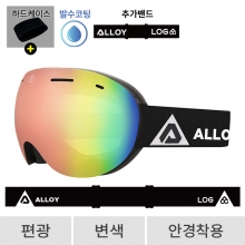 2627 로그 보드 스키 고글 레전드 얼로이 X 로그 블랙 - 에메랄드 편광+변색 (638 Legend)