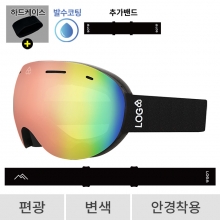 2627 로그 보드 스키 고글 레전드 피크 블랙 - 에메랄드 편광+변색 (642 Legend)