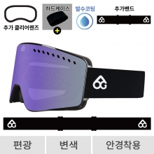 2627 로그 보드 스키 고글 클라이맥스 오리지널 APX 블랙 - 사쿠라퍼플 편광+변색 (654 Climax)