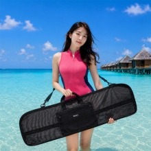 더블케이 프리다이빙 스노클링 핀가방 블랙 메시 핀백