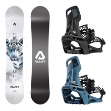 [올라운드최고성능] 2527 얼로이 스노우보드 더원 데크 - 153 157 160 + 2526 니데커 슈퍼매틱 스노우보드 바인딩 오리지널 - 블랙, 아틀란틱