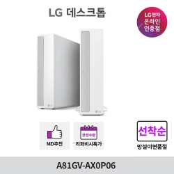 [58%&darr;][★] LG 데스크탑 A81GV-AX0P06 펜티엄 G6400 OS미탑재 SSD 256GB RAM 4GB