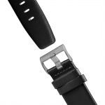 BRAUN 정식수입품 BN0024WHBKG 남성용 클래식 블랙 가죽스트랩 쿼츠손목시계 화이트페이스