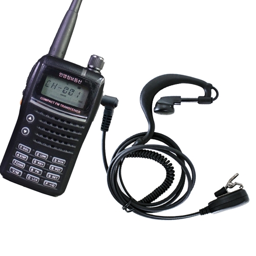 TM-EM3100 라디오텍 DMR-T8 디지털무전기용 라이트 귀걸이형 이어마이크