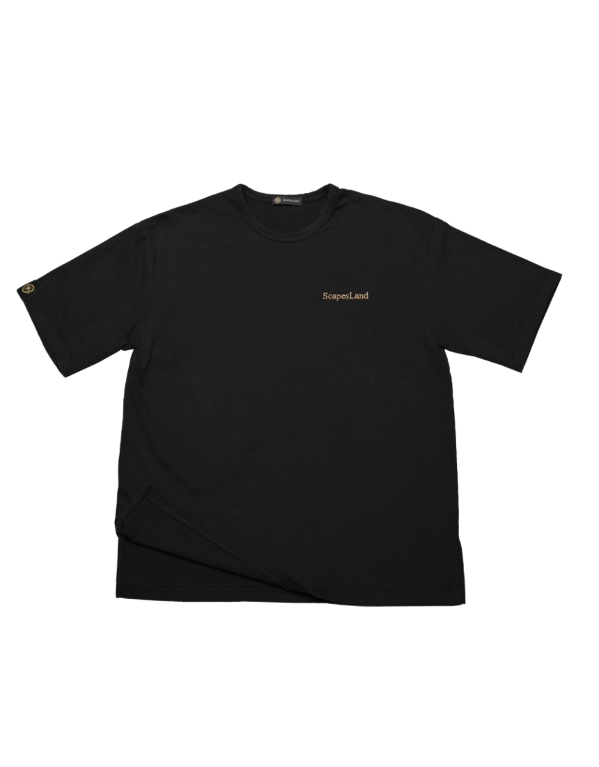 [Scapesland] Simple Logo T-shirt [black]