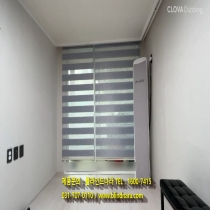 전동콤비롤스크린 (에디스 그레이 원단) 설치 사례 스마텍AC모터 제작 / 블라인드나라