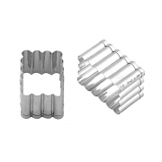 주름직사각 쿠키커터 (6x4.2cm) 쿠키틀