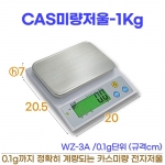 CAS전자저울 1kg (카스미량저울 WZ-3A)