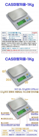 CAS전자저울 1kg (카스미량저울 WZ-3A)