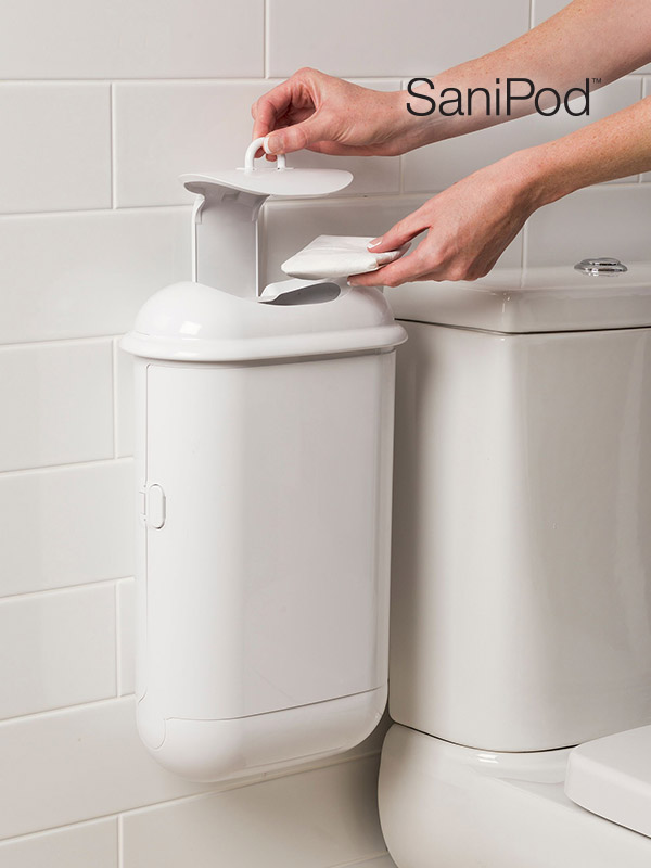 ★특가★ 새니포드 벽걸이휴지통(수동형)<br>리필봉투카트리지포함