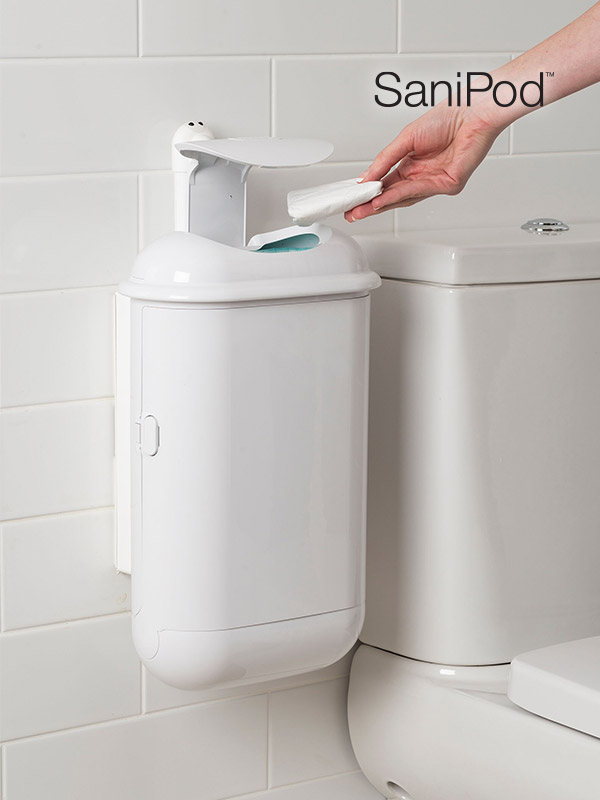 ★특가★ 새니포드 벽걸이휴지통(자동형)<br>리필봉투카트리지포함