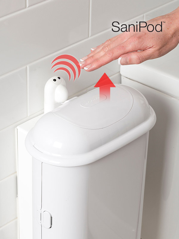 ★특가★ 새니포드 벽걸이휴지통(자동형)<br>리필봉투카트리지포함