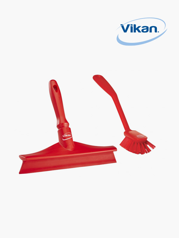 주방 씽크대 욕실청소 실속 2종세트 A타입(바디일체형스퀴지+자루솔(중))