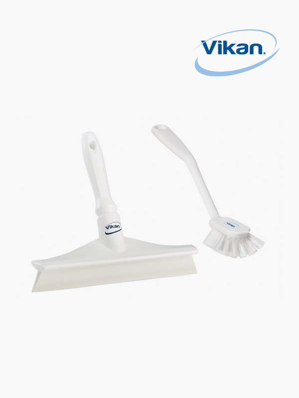 주방 씽크대 욕실청소 실속 2종세트 A타입(바디일체형스퀴지+자루솔(중))