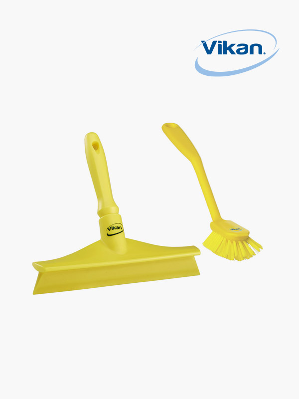 주방 씽크대 욕실청소 실속 2종세트 A타입(바디일체형스퀴지+자루솔(중))