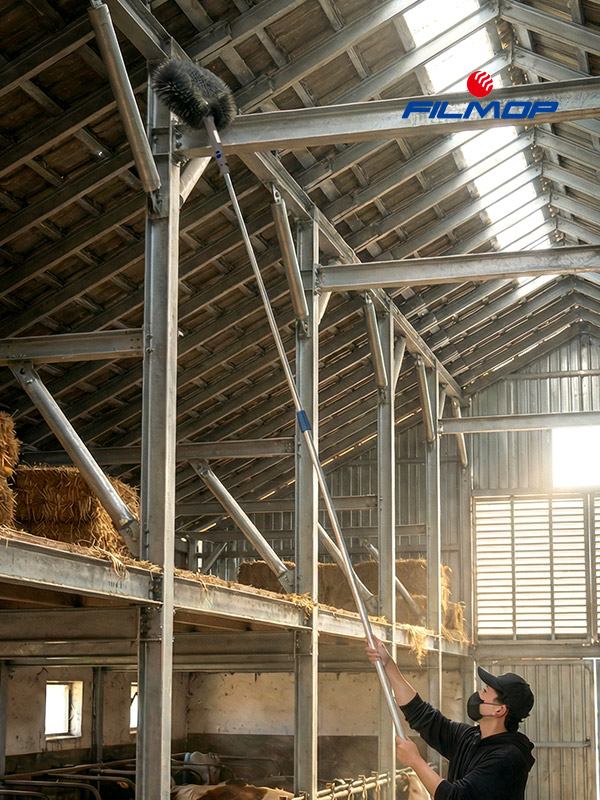 거미줄제거솔 2.5M 장대솔 2단길이조절